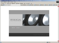 Website for Piega SA (2003)